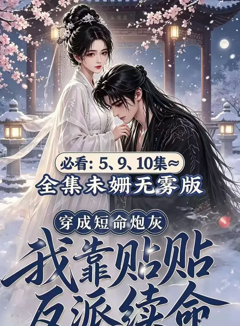 穿书超甜爽剧《穿成短命炮灰我靠贴贴反派续命》AI漫剧全集-未删减高清完整版免费看无广告-在线观看资源网盘播放